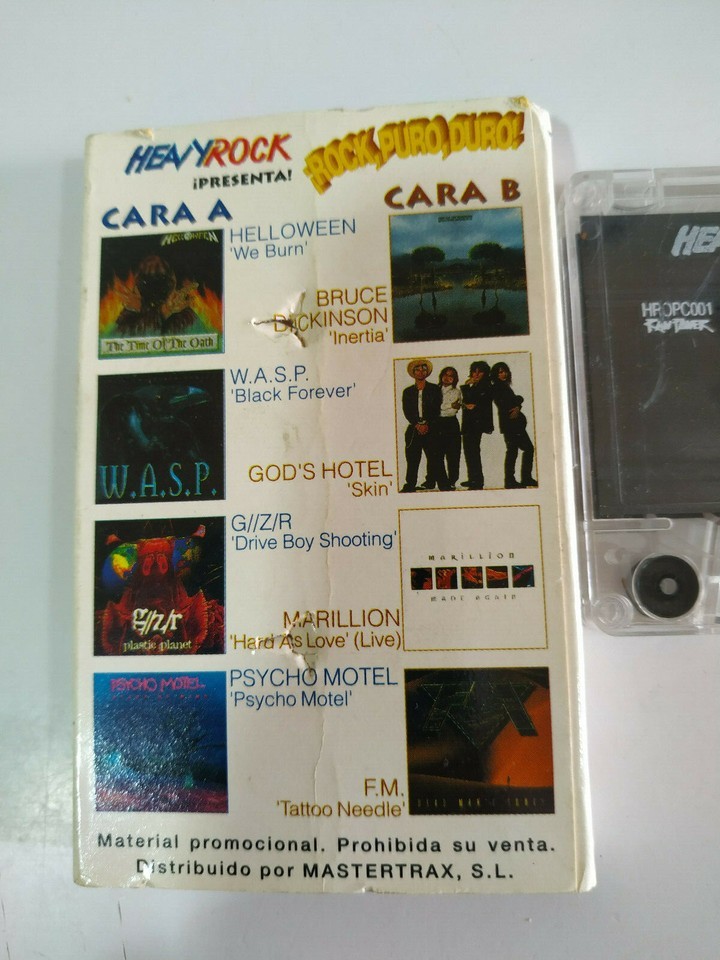 Heavy Rock Helloween W.A.S.P. Marillion F.M. 1996 - Tape Cassette Tape-
show ... Item image 3