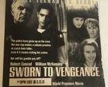 Sworn To Vengeance Vintage Tv Guide Print Ad Robert Conrad William McNam... - $5.93