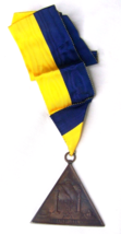 C1922 Antique Masonic Budapest Kel Hajnal Lodge Medal Badge - £39.13 GBP