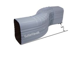 1 - Aluminum Downspout A Gutter (3” offset) Zig Zag Elbow – 3” x 4” inch... - $376.32 MXN