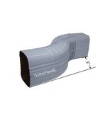 1 - Aluminum Downspout A Gutter (3” offset) Zig Zag Elbow – 3” x 4” inch... - $20.68