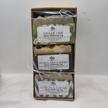 Simply Homespun Luxury Moisturizing Soap Gift Set Ginger Lime Oatmeal Mi... - $12.36