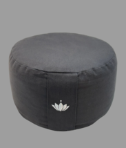 Lotus Crafts Round Yoga Meditation Cushion Beanbag Gray 12" x 7" - $29.70