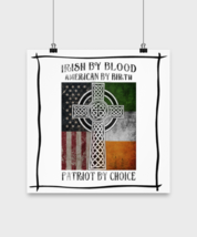 Irish Poster Irish By Blood Post-14x14  - £21.54 GBP