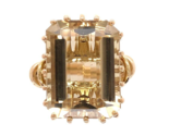 18k Yellow Gold Ring with Large 9.53ct Genuine Natural Smoky Quartz (#J6... - $1,133.55