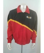 Lawson Racing Men&#39;s Black Red Long Sleeve Full Zip Nylon Jacket Size XL - $13.75