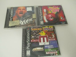 Lot of 3 Namco Museum Vol. 3 PlayStation 1 PS1 WCW MAYHEM, Ten Pin Alley - Nice - £22.01 GBP