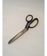 Vintage Wiss Inlaid 7&quot; steel-forged #27 sewing scissors with black handle - $15.00