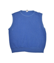 Vintage Sportswear Sweatshirt Mens L Blue Sleeveless Cut Off Vest USA Ma... - £18.07 GBP