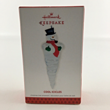 Hallmark Keepsake Christmas Tree Ornament Cool Icicles Snowman New 2013 2a - £14.98 GBP