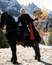Ladyhawke Rutger Hauer on horse holding hawk by mountains 8x10 Photo - £6.24 GBP
