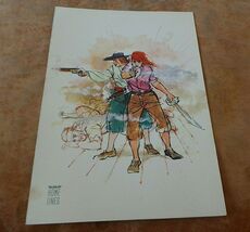 Home Lines S.S. Homeric Cruises Lunch Menu w Women Pirates illustration ... - $20.27 CAD