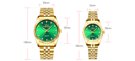 Golden couple watch - $21.99