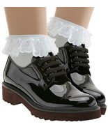 SAMFE UC Women's Lace Ruffle Anklet Socks in Five Colors - £8.25 GBP