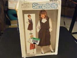 Simplicity 6690 Girl&#39;s Skirt, Blouse &amp; Lined Vest Pattern - Size 10 &amp; 12 - $10.64