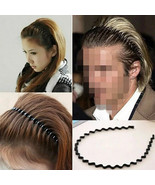 Skque New Wavy Zigzag Metal Sports Men&#39;s Women&#39;s Hair Hoop Band Headband... - €8,08 EUR