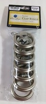 7-Pack Drapery Curtain CLIP RINGS EYELET RINGS 1-1/4&quot; in BRUSHED NICKEL ... - $8.90