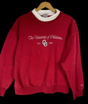 OU Sweatshirt Vintage Size Medium Womens Turtleneck Collar Oklahoma Soon... - £37.42 GBP