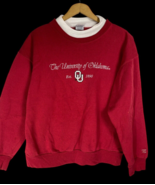 OU Sweatshirt Vintage Size Medium Womens Turtleneck Collar Oklahoma Soon... - £36.92 GBP