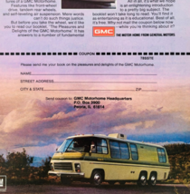 1978 GMC Motorhomes Advertisement Vintage Automobilia Recreational RV DW... - $28.01 CAD