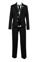 ZYHCOS Cosplay Costume Mens Black Pinstripe Suit School Uniform Full Sets Mens?M - £63.16 GBP