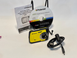 Polaroid 8MP Digital Camera - Yellow Waterproof - Model x800 - £22.71 GBP