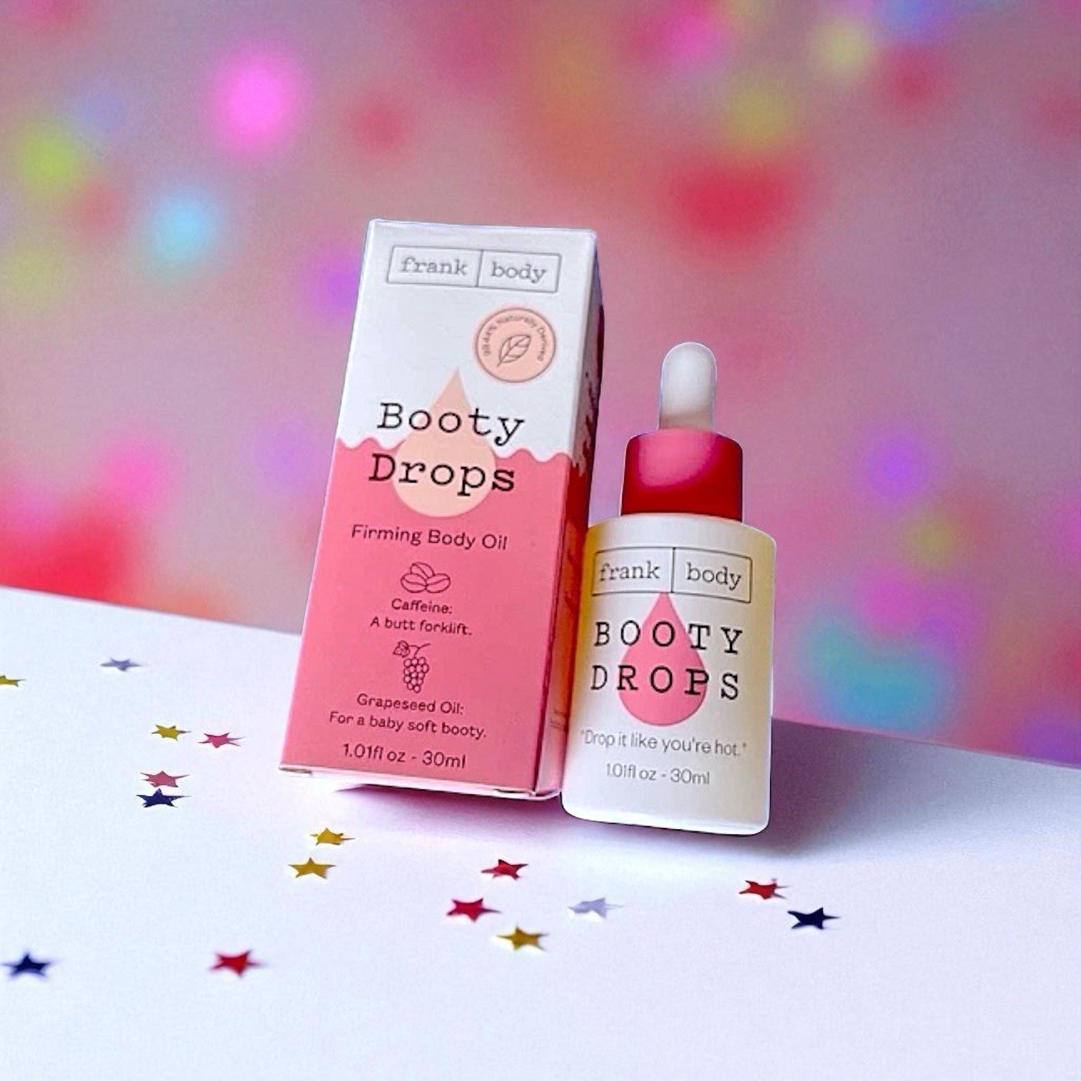 FRANK BODY Booty Drops Firming Lifting Body Oil 1.01 fl Oz Brand New In Box - $19.79