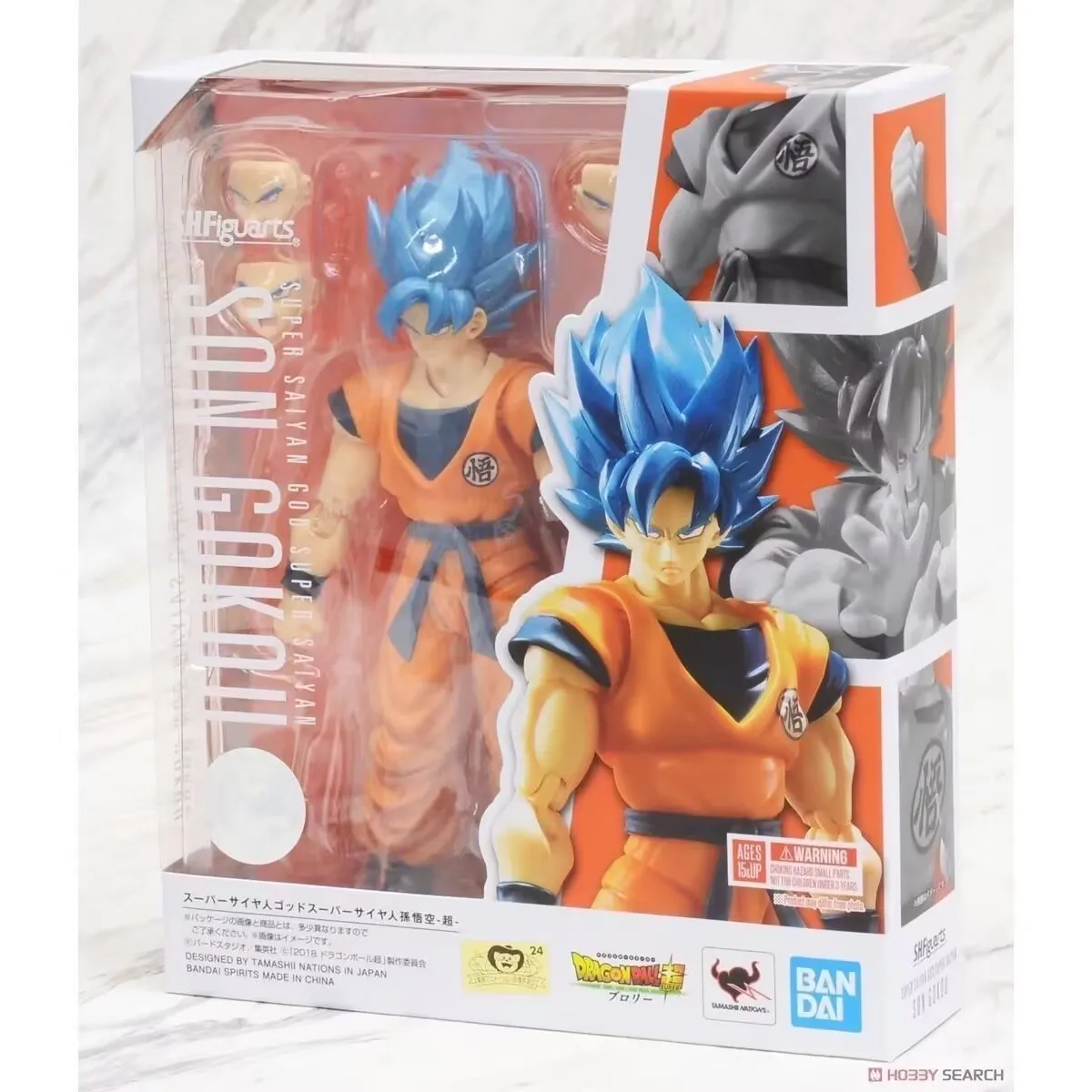 Original SHFiguarts Dragon Ball Z Son Goku Blue Figure Super Blue Son Gokou - £54.70 GBP+