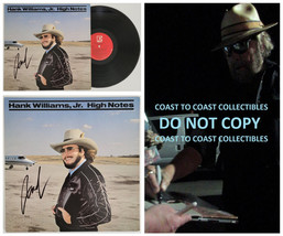 Hank Willams Jr signed High Notes album vinyl record exact proof COA aut... - £311.90 GBP
