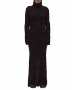 NWT Helmut Lang Cutout Back Metallic Thread Tank Dress Crimson Night S - $205.15 CAD