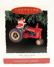 VINTAGE 1994 Hallmark Keepsake Christmas Ornament Here Comes Santa Tractor - £31.54 GBP