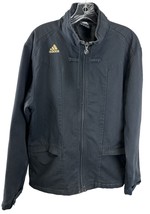 Adidas Adipure Men’s Full Zip Vintage Jacket w/ Pockets Size M Black - £30.92 GBP
