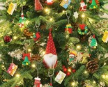 24PCS Mini Christmas Tree Decorations Indoor for Christmas Ornaments Set - £15.56 GBP