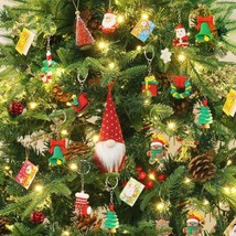 24PCS Mini Christmas Tree Decorations Indoor for Christmas Ornaments Set - £15.56 GBP