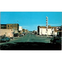 Vintage Chrome Sheridan Postcard, Historic Wyoming Main Street, Conoco Gas Mobil - £8.42 GBP