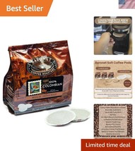 Enjoy Rich Colombian Coffee: 54 Compostable Medium Roast Pods for Senseo - $42.00