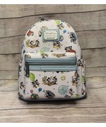 NWT-Disney Parks Mickey &amp; Minnie&#39;s Runaway Railway Loungefly  Mini Backpack - $112.20