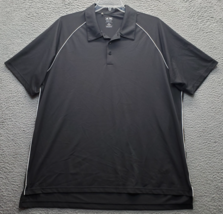 Adidas Golf Performance Polo Shirt Men 2XL Multi Climalite High Low Slit... - $21.44