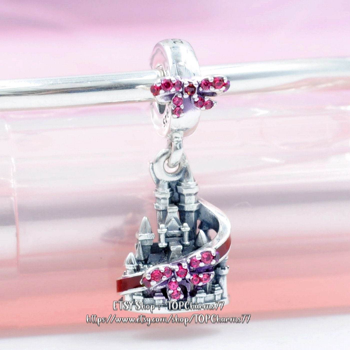 925 Sterling Silver Mickey Mouse and Minnie Mouse Disney Parks Holiday Charm Set Item image 2