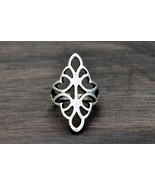 Carved Vintage Ring, Boho Retro Style, Large and Adjustable, Gothic Style - £13.54 GBP