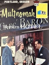 Multnomah Western Hotel Portland Oregon Vintage Travel Guide Full Color - £7.95 GBP
