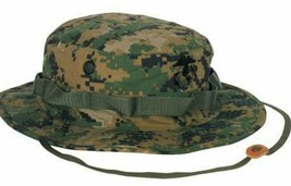 MIL-SPEC PLUS  MARPAT WOODLAND HOT WEATHER HUNTING FISHING BOONIE HAT TY... - £21.57 GBP