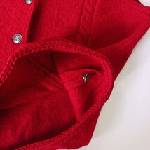 Coldwater Creek RN#98516 Women's Red Front Button 100% Wool Sleeveless Vest Sz M image 14