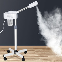 Facial Steamer UV Hot Ozone Makeup Aromatherapy Rolling Base Spa Salon S... - £73.52 GBP