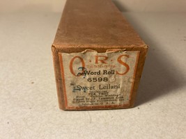 Vtg  QRS 6598 Sweet Leilani Fox Trot By J Lawrence Cook Wood Piano Roll - £7.88 GBP