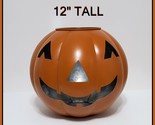 NEW RARE Pottery Barn 12&quot; Original Orange Metal Jack O Lantern - $124.99