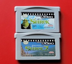 Game Boy Advance Video: Shrek 1 &amp; 2 Movies Game Boy Advance OEM Games - $140.22