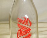 Okino Milk Bottle Clear Glass One Quart b - $34.64