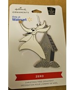 Hallmark Zero NIGHTMARE BEFORE CHRISTMAS Flat Metal Enameled Ornament - £6.17 GBP