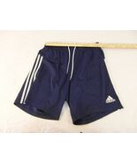 Children Youth Boy&#39;s Adidas Blue White Striped Athletic Cross Train Shor... - $13.14 CAD